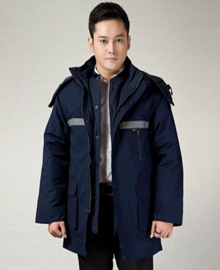 藏藍(lán)色棉衣工作服