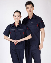 深藍(lán)色半袖工服款式